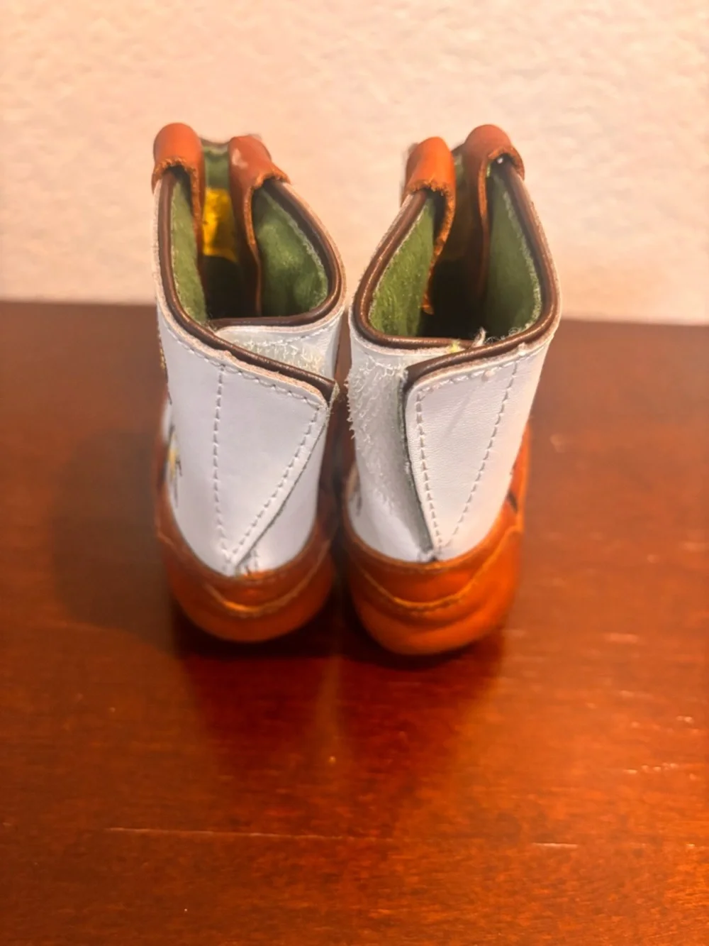 John Deere Baby Two-Tone Brown and White Western Boots